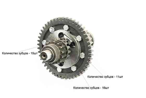Диференціал у зборі Z-47, Z-15x16, Z-11, Z-18 JR-Q12E (120-1), із блокуванням (можливий наліт) Бершадь