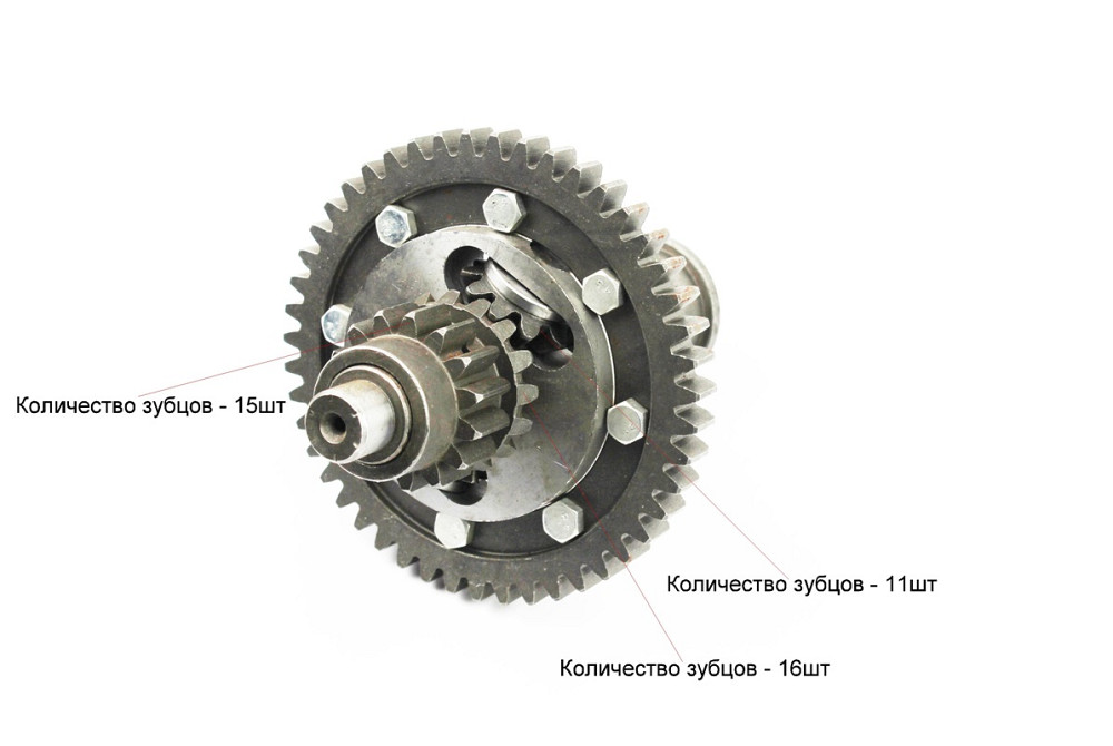 Диференціал у зборі Z-47, Z-15x16, Z-11, Z-18 JR-Q12E (120-1), із блокуванням (можливий наліт) Бершадь - фото 2