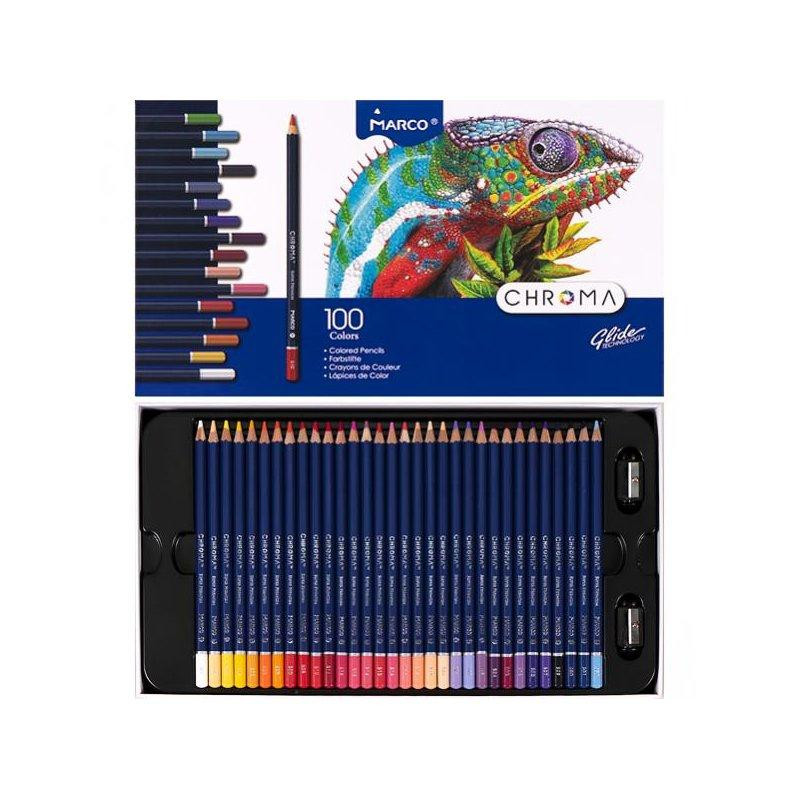 Олівці кольорові "Marco" "Chroma" 100кол 8010-100CB шестигранні, шт Київ - фото 2
