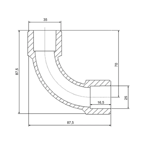 Куточок PPR Blue Ocean відведення 25, 90° ВВ Київ