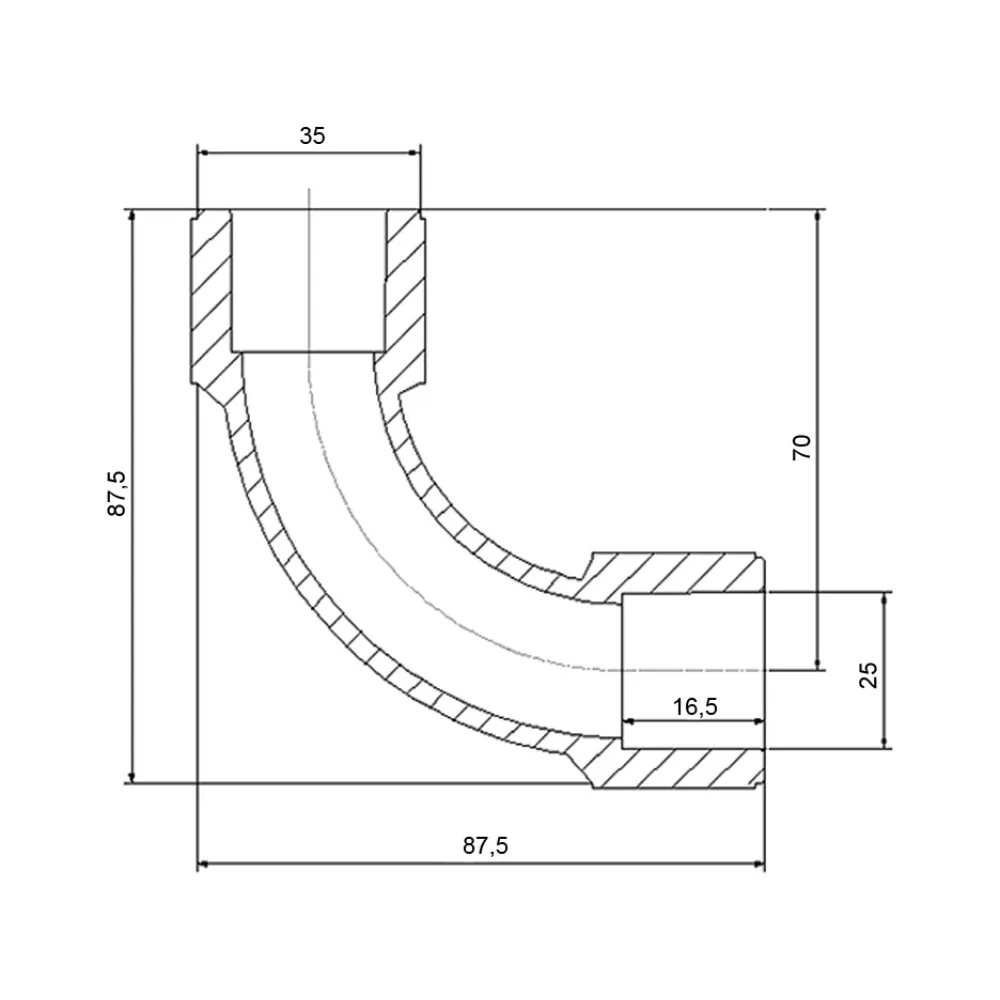 Куточок PPR Blue Ocean відведення 25, 90° ВВ Київ - фото 2
