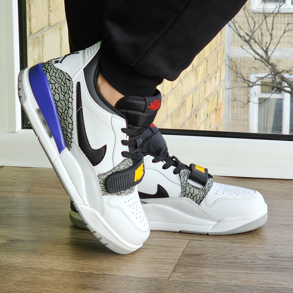 Чоловічі Термо Кросівки Nike Jordan Білі Шкіряні Джордани Найк Єврозима (розміри:41,42,43,44,45) Відео Огляд Дніпро - фото 7