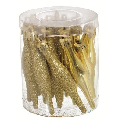 Ялинкова іграшка Jumi Бурульки 18 шт (9,5 см) золот (5900410690684) Вінниця - фото 1