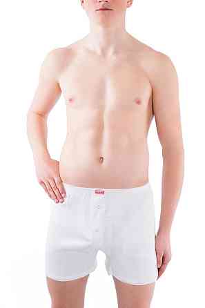 Мужские семейные трусы из хлопка Lans 01/004 4XL, Белый Киев