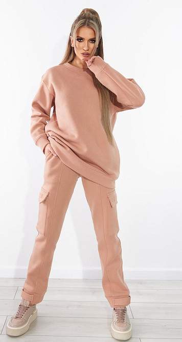 Теплий костюм на флісі з великими кишенями (42) Київ - фото 3