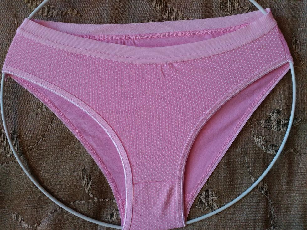 Розовые трусы в горошек 46 размер, 95% cottone, 5% спандекс Киев - изображение 1