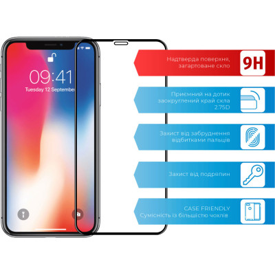 Скло захисне ACCLAB Full Glue Apple iPhone X/XS/11 Pro (1283126508189) Вінниця - фото 2
