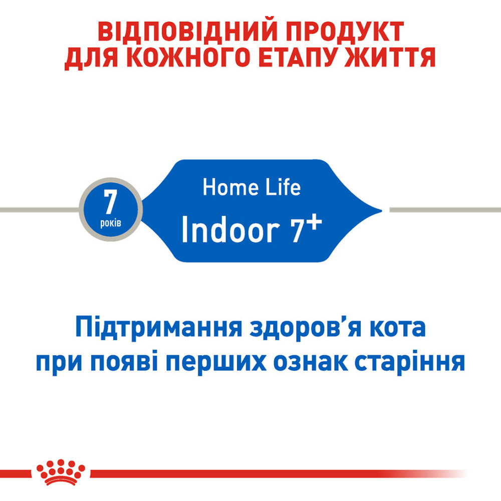 Корм для домашніх котів ROYAL CANIN INDOOR 7+(від 7 років) 3.5 кг Київ - фото 3