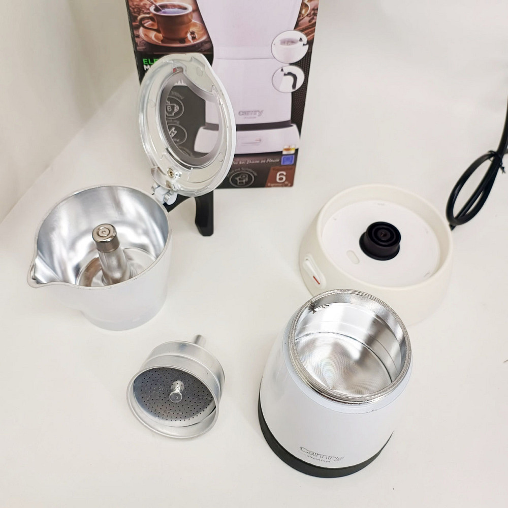 Кавоварка гейзерна для електричної плити, Гейзер 3 чашки, Гейзерна кавоварка для плити CN-63 Львів - фото 8