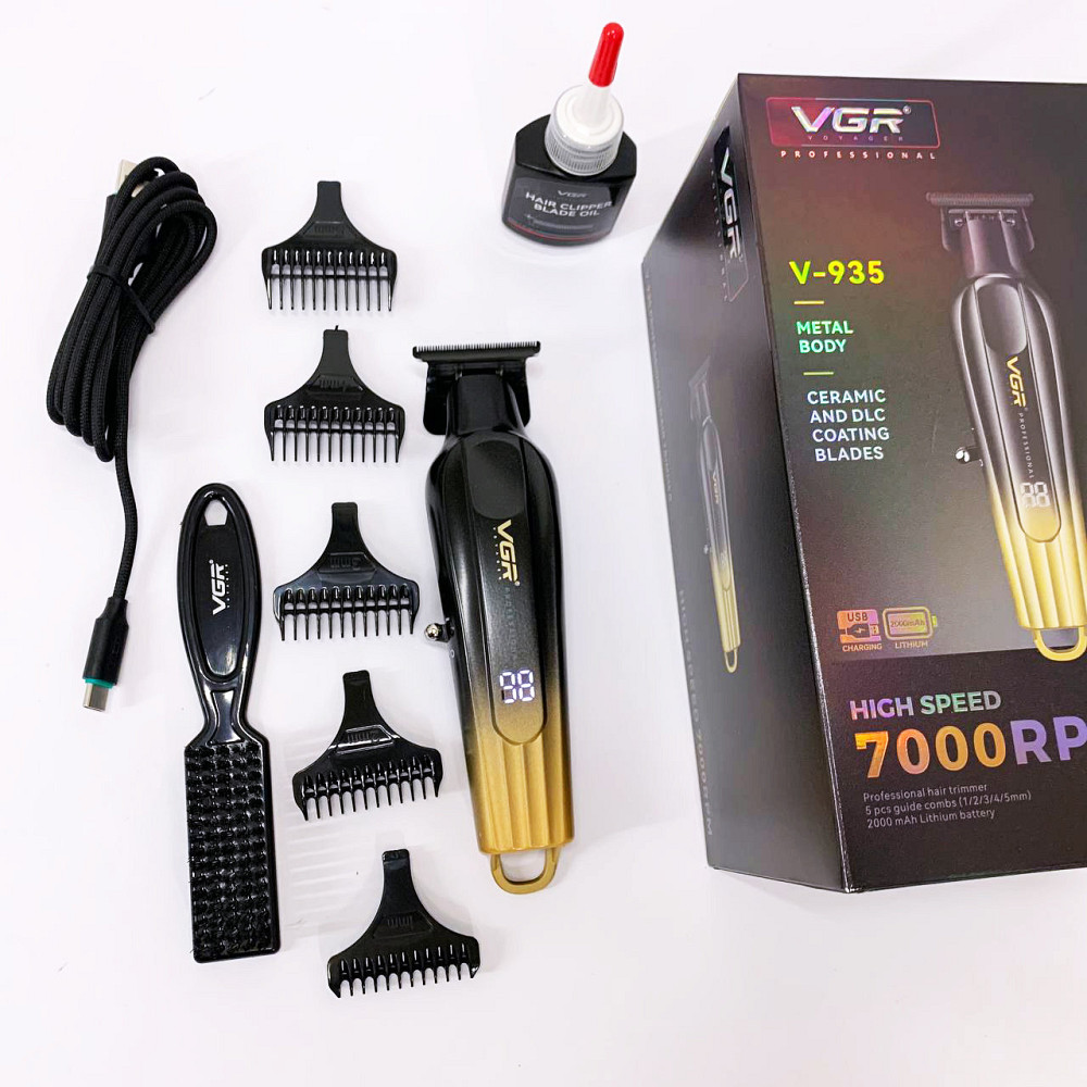 Бритва тример для чоловіків VGR V-935, Практична машинка для стрижки волосся, професійна GD-74 Київ - фото 9