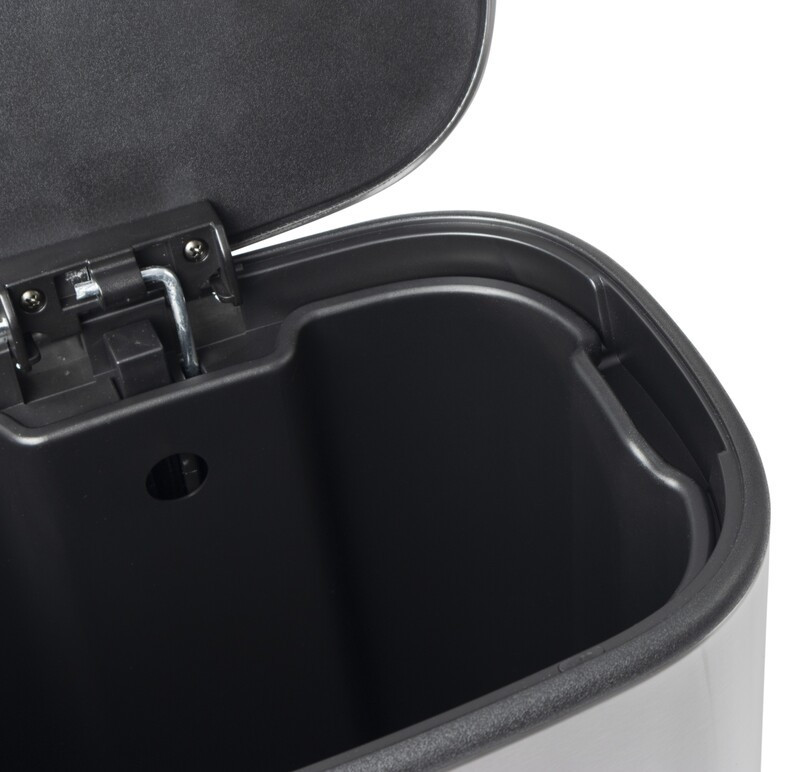 Овальное мусорное ведро Mixxus Premium Diverse-TC0112 с плавным закрытием 12 л, цвет нержавейка (MI7079) Харьков - изображение 17