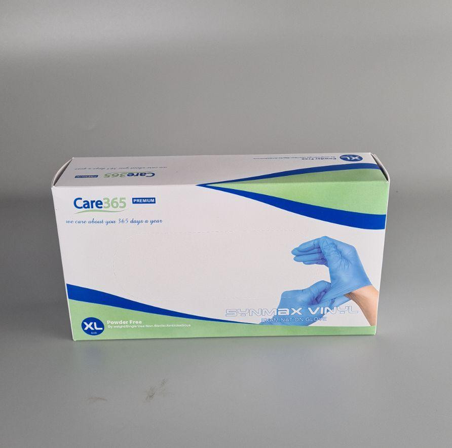 Рукавиці Вініл Сині (100 шт.) розмір XL "CARE 365" (1 пачка) Харків - фото 1