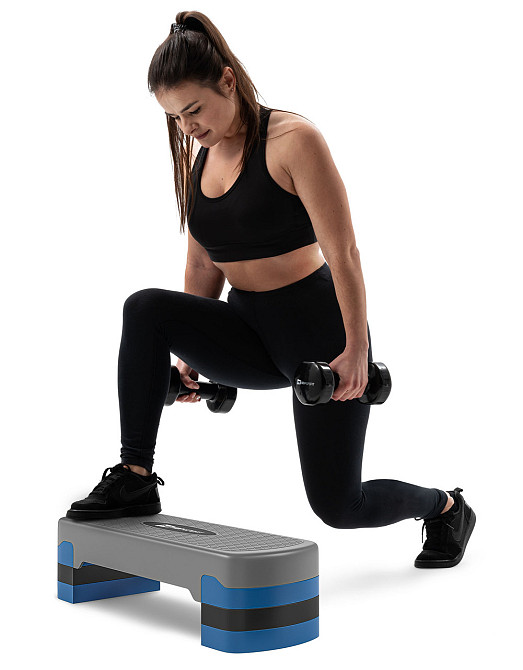 Степ платформа Hop-Sport HS-PP020AS сіро-синя Київ - фото 4