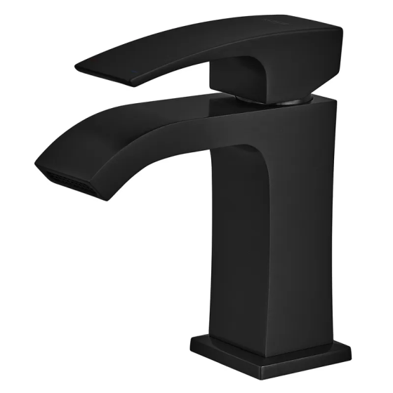 Чёрный смеситель для умывальника Koer KB-12007-05 (модель KR3443) Харьков