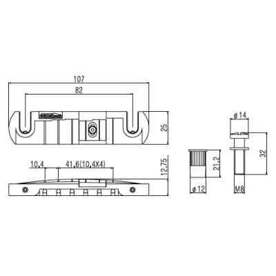 Бридж для гитары Paxphil GTB Chrome Винница