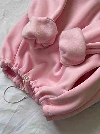 Жіноча тепла оверсайз худі з куліскою турецька трьохнитка піньє бавовна Одеса