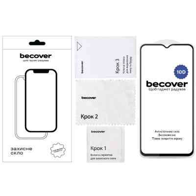 Скло захисне BeCover Oppo A38 / A18 10D Black (713170) Вінниця