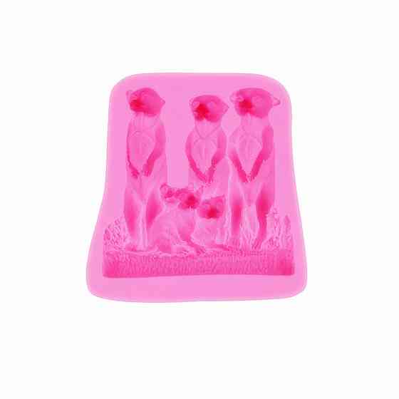 Молд силиконовый Сурикат 78 на 73 мм розовый Киев