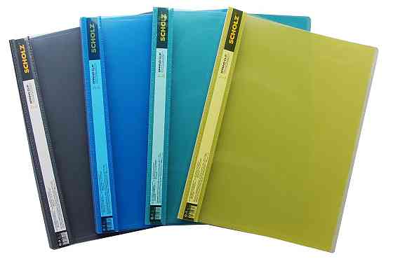Папка-швидкозшивач пластикова A4 "Scholz" 5236-21SCH  2см 600мкн пр.верх, паст, кол в асортим, шт Київ