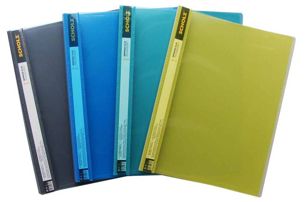 Папка-швидкозшивач пластикова A4 "Scholz" 5236-21SCH  2см 600мкн пр.верх, паст, кол в асортим, шт Київ - фото 1