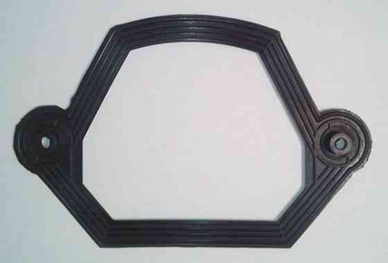 Прокладка між бачком і унітазом Корал з гуми чорна Харків