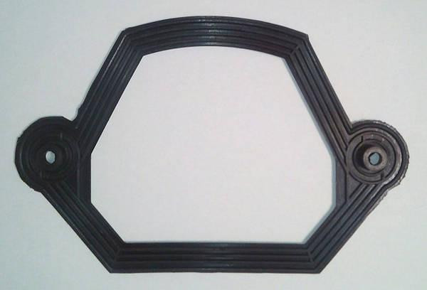 Прокладка між бачком і унітазом Корал з гуми чорна Харків - фото 1