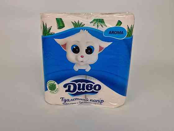 Папір туалетний білий з ароматом алое (а4) Диво (1 пачка) Харків