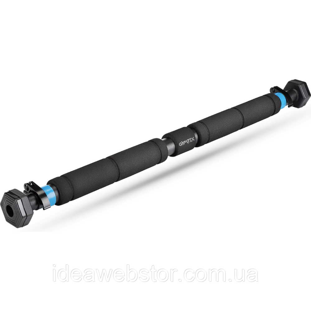 Турнік розсувний GYMTEK 65-100 см для дому дверний у розпір без свердління сталевий з м'якими EVA ручками навантаження до 150 кг Київ - фото 12