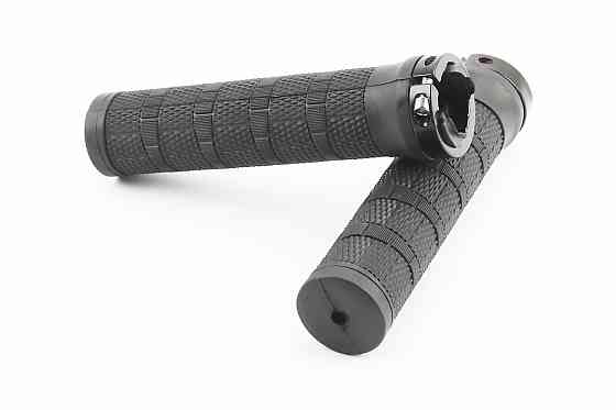 Ручки керма 130мм з затискачем Lock-On, чорні Київ