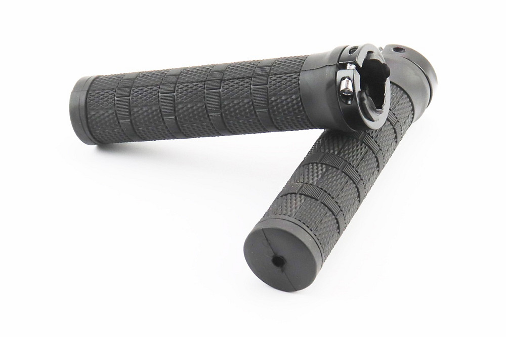 Ручки керма 130мм з затискачем Lock-On, чорні Київ - фото 1