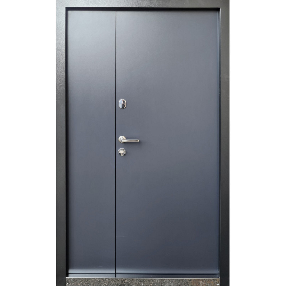 Форт-М Двері полуторні вуличні 3х контурні! Модель Тріо-Лофт, колір Графіт 1200 Київ - фото 2