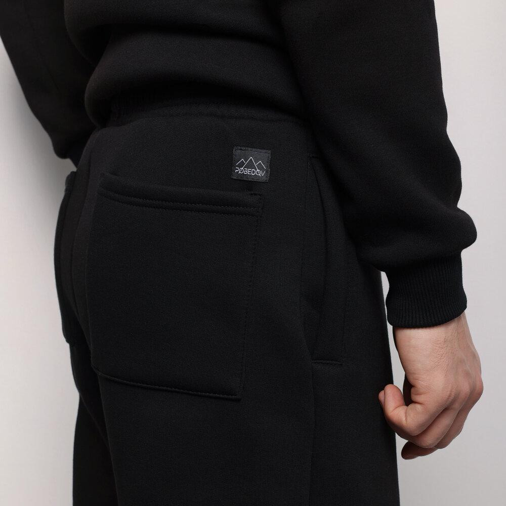 Джогери чоловічі тринитка начіс чорні. Джогери чоловічі Pobedov Move чорні. Київ - фото 5