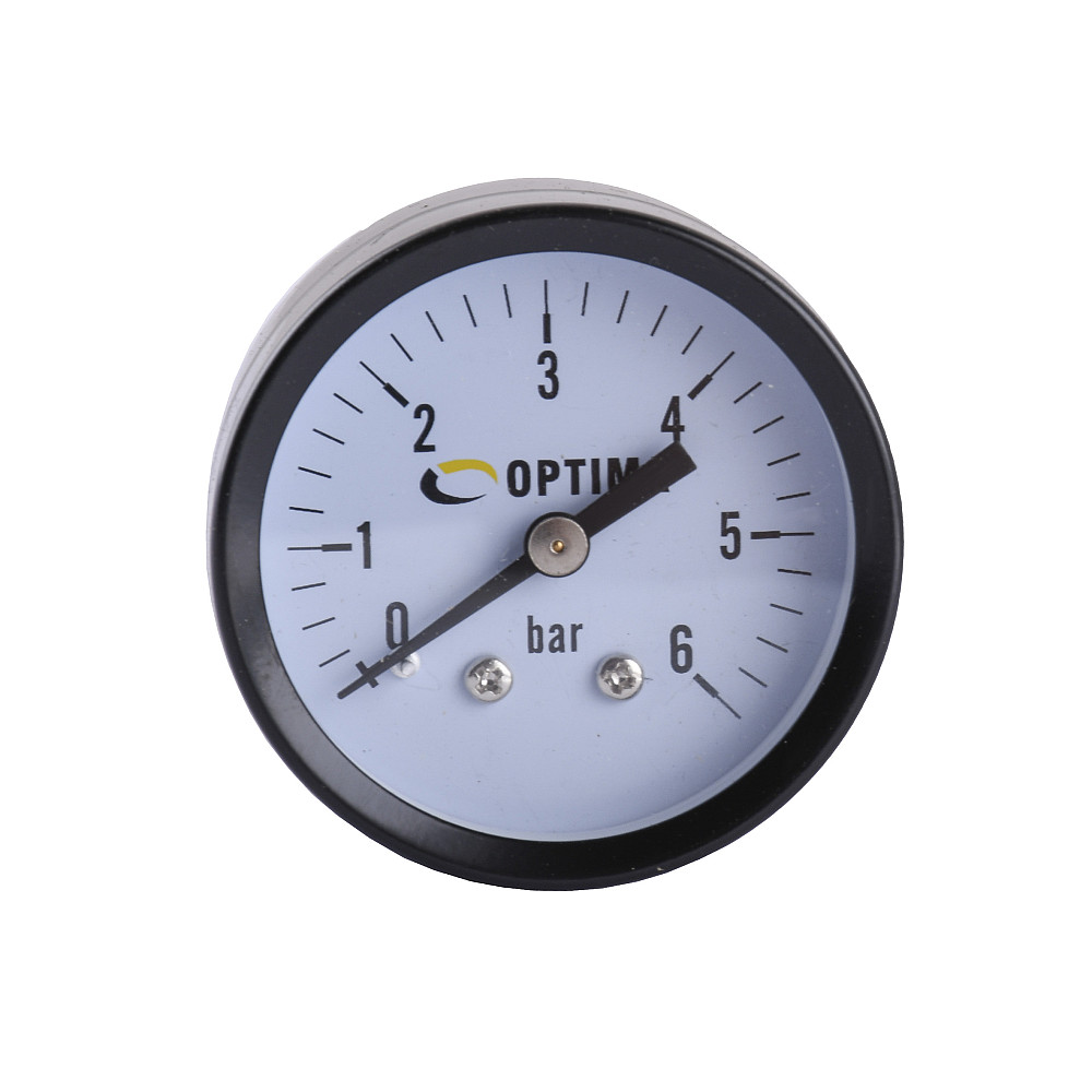 Манометр Optima 6 атм. 50 мм.  заднє під'єднання сталевий корпус ( X50-YFC ) Тернополь - изображение 1