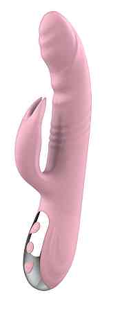Вибратор с ротацией и толчками Finger Thrusting Vibrator Michelle, розовый Sex Aura Киев