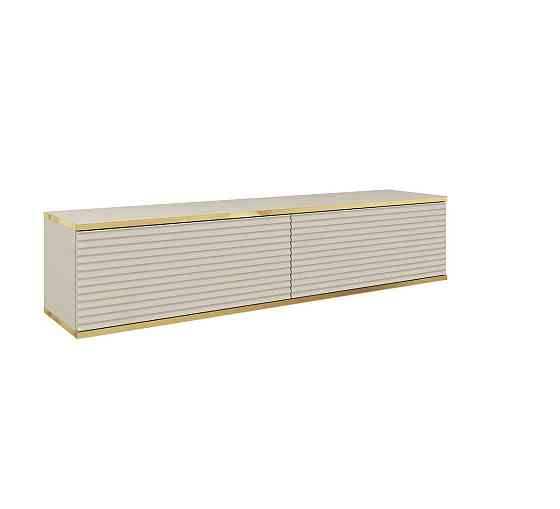 Тумба під телевізор навісна Perfect Home Оро / Oro 2-дверна RTV135 MDF Бежевий (PFH-091356) Дніпро