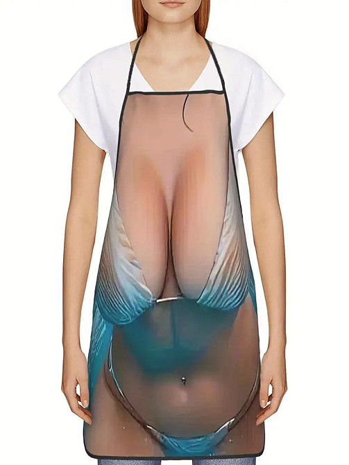 Фартух з прикольним принтом дівчина в купальнику 80 на 60 см різнобарвний Київ - фото 6