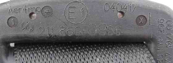 Mercedes-Benz  A2118600986 Ремінь безпеки задній лівий чорний E-Class W211 Одеса