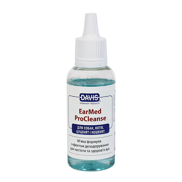 Davis EarMed ProCleanse ДЕВІС ІЕРМЕД ПРОКЛІНС засіб для догляду за вухами собак і котів Київ - фото 1