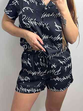 Піжама жіноча з сатину з шортами і сорочкою Pijamlook XL-2XL Харків