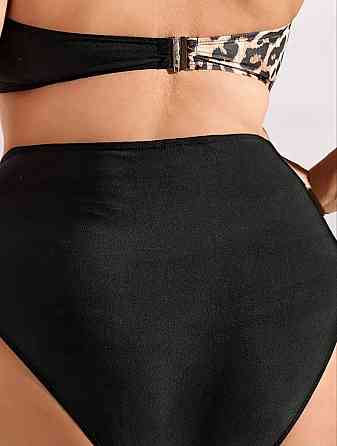 Раздельный купальник большого размера женский леопардовый Киев