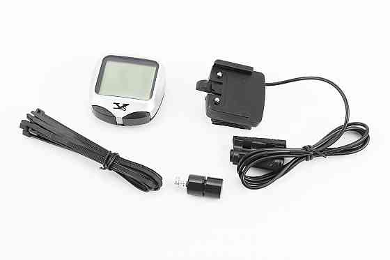 Велокомп'ютер 15-функцій, дротовий, сірий YS-468B (без батарейок) Київ