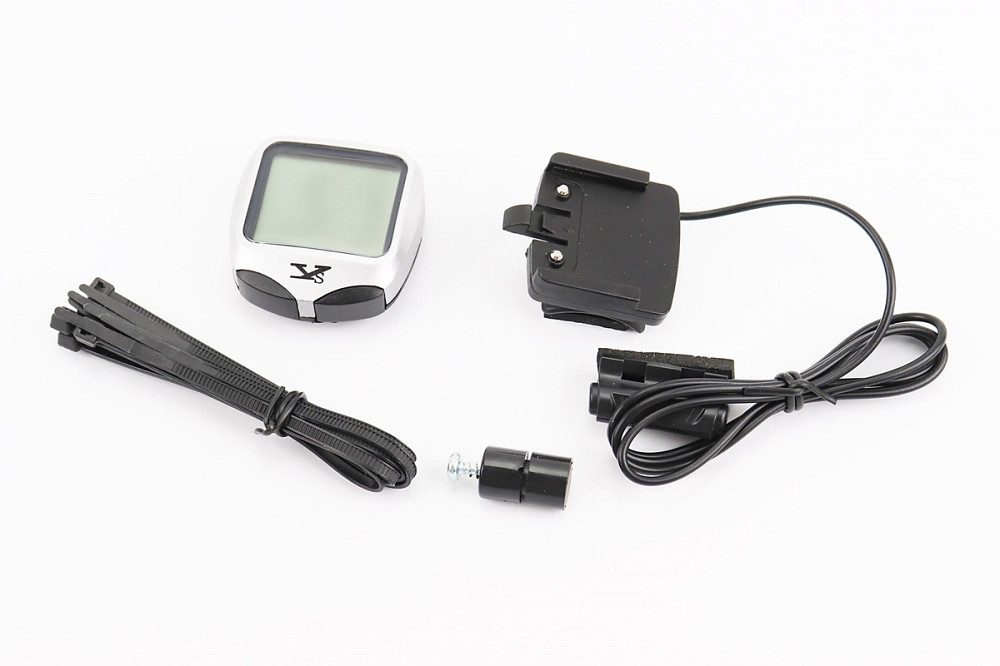 Велокомп'ютер 15-функцій, дротовий, сірий YS-468B (без батарейок) Київ - фото 1