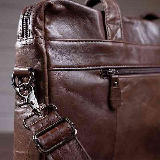 Сумка чоловіча Vintage 14088 Коричнева Київ