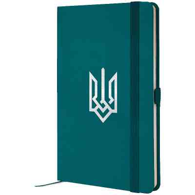 Книга записна Axent Partner Герб 125x195 мм 96 аркушів, клітинка малахітова (8201-31-4-A) Вінниця
