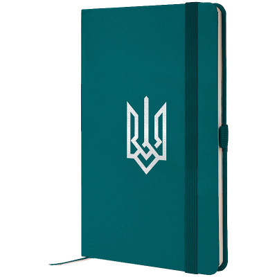 Книга записна Axent Partner Герб 125x195 мм 96 аркушів, клітинка малахітова (8201-31-4-A) Вінниця - фото 1