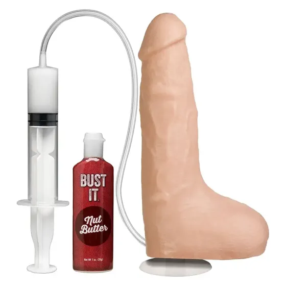 Фалоімітатор, що кінчає Doc Johnson The Realistic Cock ULTRASKYN - Squirting 9,5 Inch Vanilla Львов