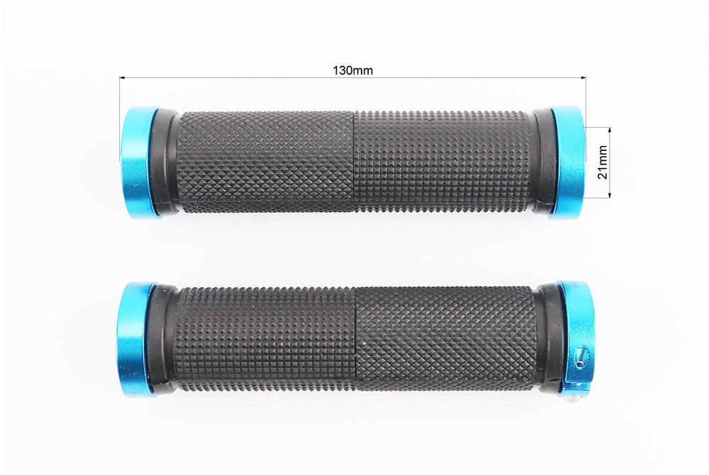 Ручки керма 130мм з затискачем Lock-On з двох сторін, чорно-сині FL-426 Киев - изображение 2