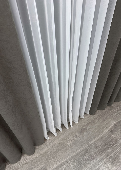 Шторная ткань микровелюр Petek YL цвет темно-серый 1711ш Киев - изображение 6