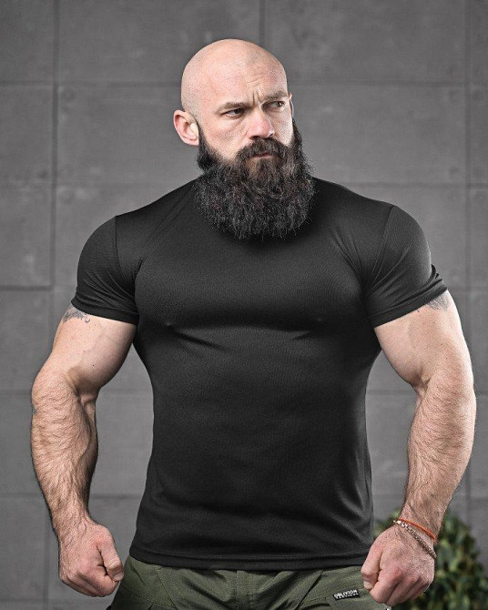 Тактична потоотводна футболка odin всесвіт чорна ДЛ6545 Одесса - изображение 2