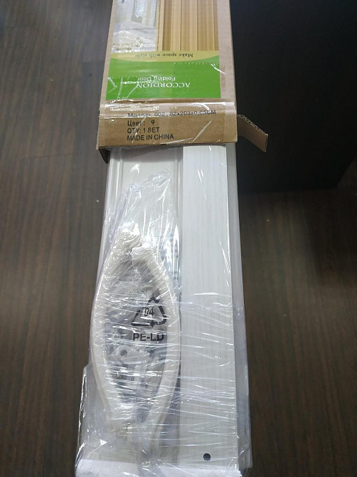 Ширма-гармошка міжкімнатна No15 Білий 820х2030х0,6 мм розсувна пластикова глуха Дніпро - фото 4